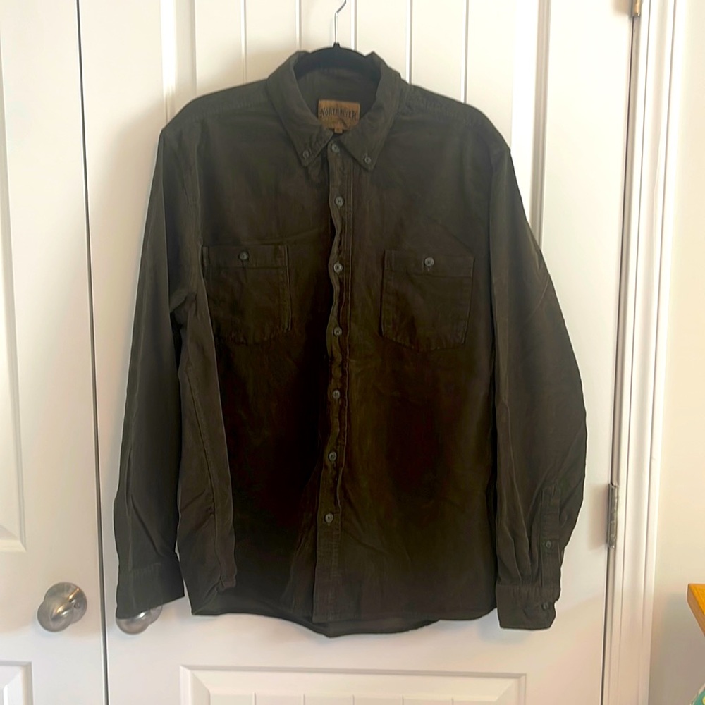 COPY - Men’s size XL long sleeve North River, corduroy, button-down shirt